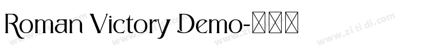 Roman Victory Demo字体转换